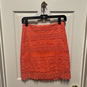 bebe coral skirt- size 4